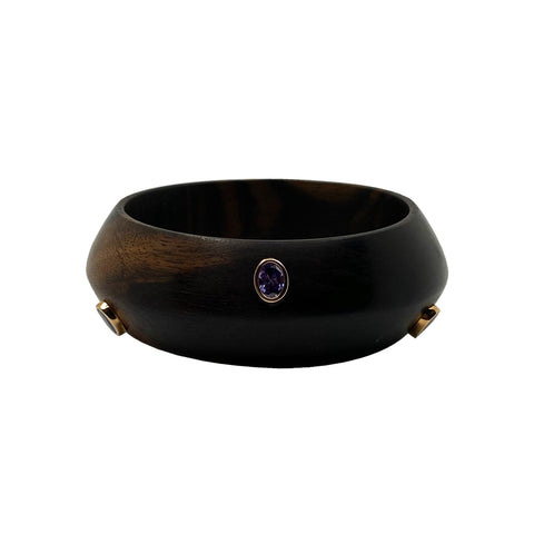 Abanoz Cuff Taşlı Bilezik 3