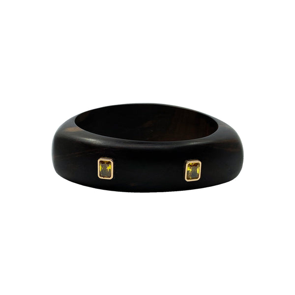 Abanoz Cuff Taşlı Bilezik 4