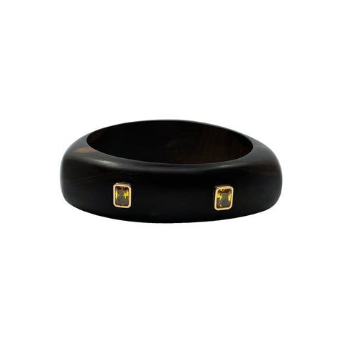 Abanoz Cuff Taşlı Bilezik 4