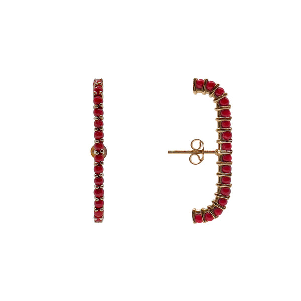 Mercan Earcuff Küpe