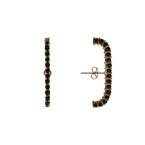 Oniks Earcuff Küpe