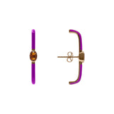 Fuşya Mine Sitrin Earcuff