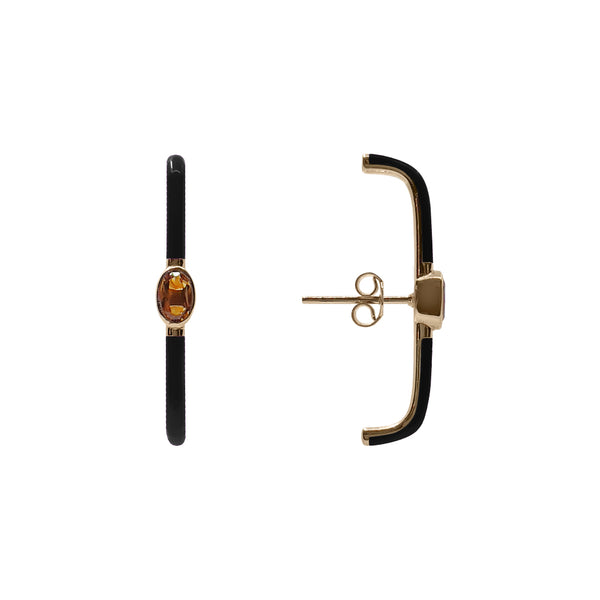 Siyah Mine Sitrin Earcuff