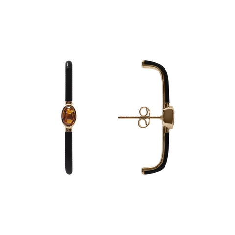 Siyah Mine Sitrin Earcuff